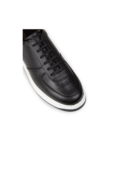 Deery Hakiki Deri Siyah Erkek Sneaker Ayakkabı - 01965msyhe08 Siyah