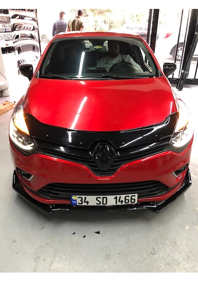 Clio 4 Kaput Rüzgarlığı Kaput Koruyucu Parlak Siyah