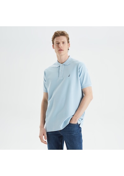 Nautica Nautıca Erkek Mavi Classıc Fıt Kısa Kollu Polo K35000T 4Fs Mavi
