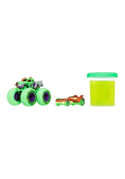 Hot Wheels Monster Trucks Mutant Kaosu Çoklu Paketi Wreckin Wolf Çok Renkli