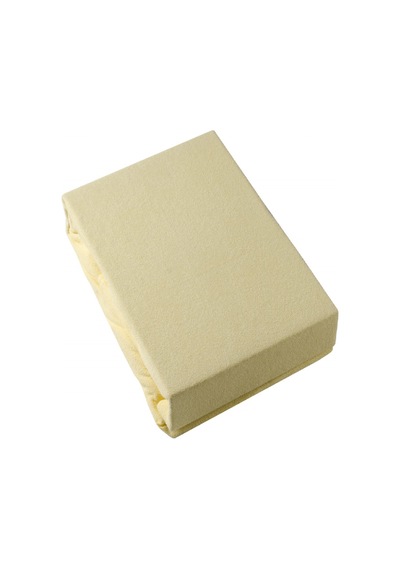 Bebesi 180x200+35 Cm Çift Kişilik Havlu Lastikli Çarşaf Takımı 50x70 Cm 2 Adet Yastık Kılıfı Krem