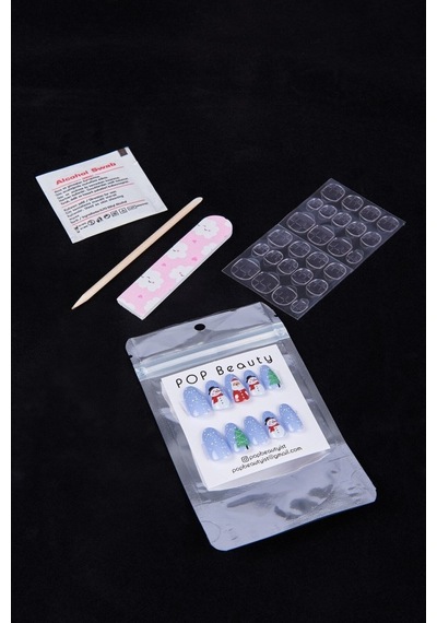 Takma Tırnak Seti, Christmas'a Yılbaşı Özel Nail Art- Limited Edition