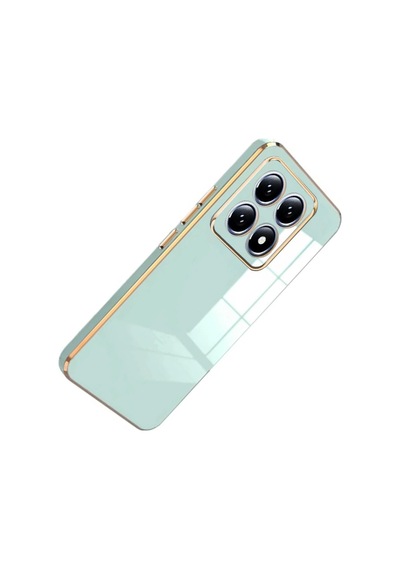 Xiaomi Mi 14t Pro Volet Silikon - Açık Yeşil Düz Renkli