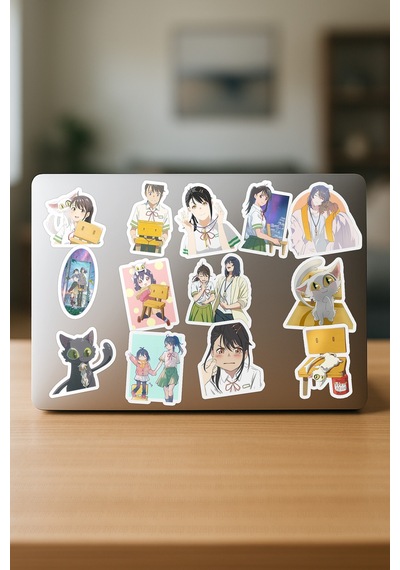 Suzume No Tojimari Anime Telefon Laptop Bullet Journal Yapışkanlı Folyo Sticker Paketi 25 Adet Çok Renkli