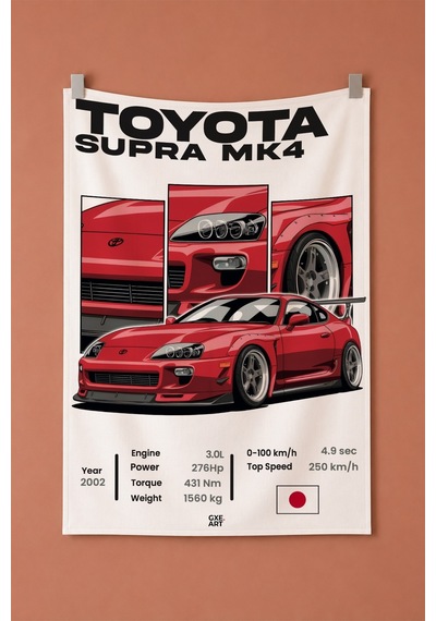 Supra Mk4 Dekoratif Duvar Örtüsü Duvar Halısı Reaste