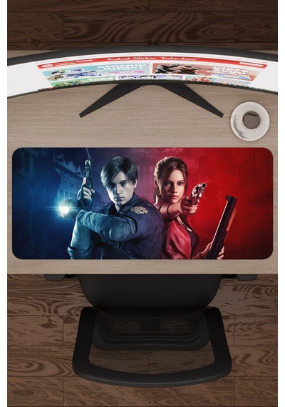 Resident Evil Kaymaz Dikişli Kauçuk Oyuncu Mousepad V5 - 70x30 Xl Gaming Mouse Pad Fare Altlığı