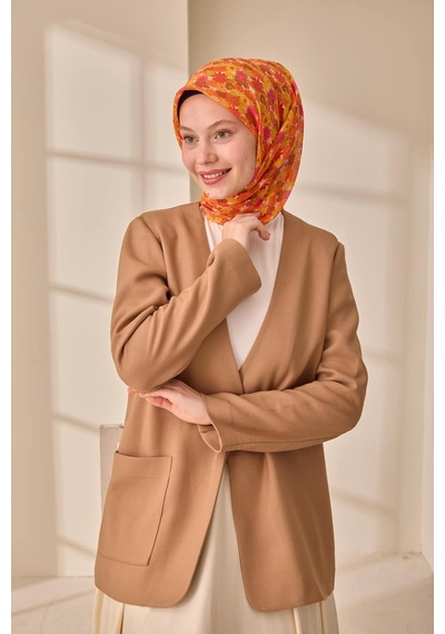 Silk Home Soft Eşarp 73092-17 Beyaz, Fuşya, Turuncu, Sarı