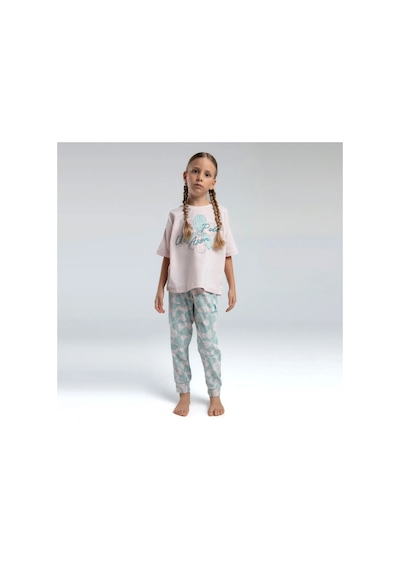 U.S. Polo Assn. U.s. Polo Assn Pijama Takımı Usb2077 Pudra