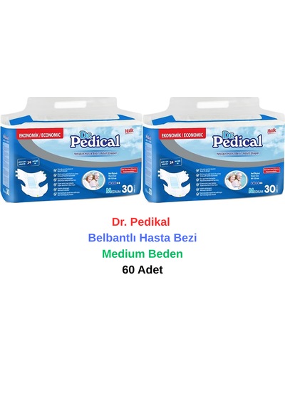 Dr. Pedical - Belbantlı Yaşlı Hasta Bezi Medium Beden 60'lı M