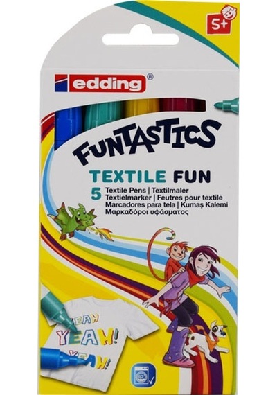 Edding Kumaş Boyama Kalemi Funtastıcs 5 Li Set Ed17K599