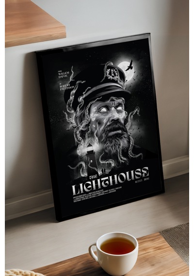 Lighthouse Siyah Ahşap Çerçeveli Poster, Film Duvar Tablosu