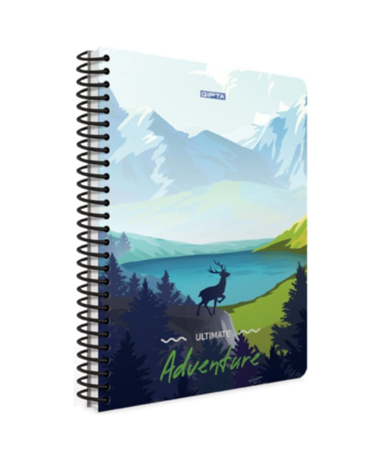 Adventure A4 Spiralli Karton Kapak Defter 100 Yaprak Çizgili 4 Lü Paket 3845