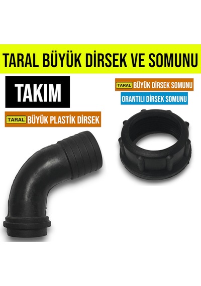 Taral Büyük Dirsek Ve Somunu Takim ( 3 Adet )