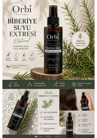 Orbi Natural Biberiye Suyu Extresi 150 ML