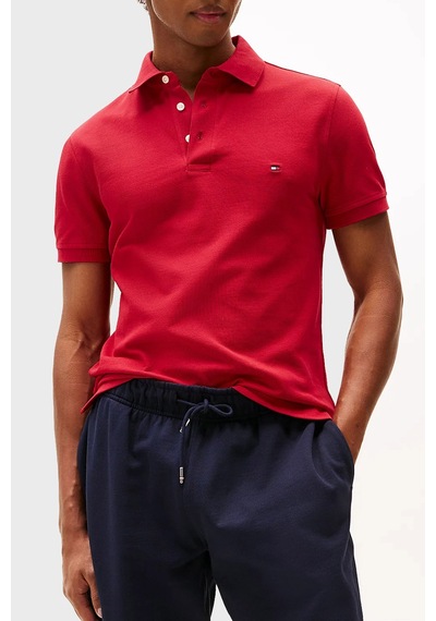 Tommy Hilfiger Erkek Polo Yaka T Shirt Mw0mw17771 Xld Kırmızı Kırmızı