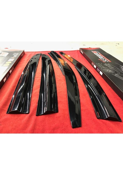 Peugeot 301 Cam Rüzgarlığı Sunplex Parlak Siyah 4 Lü