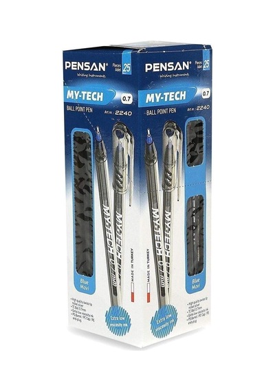 Pensan My-tech 0.7 Kalem 25'li Paket Siyah Genel