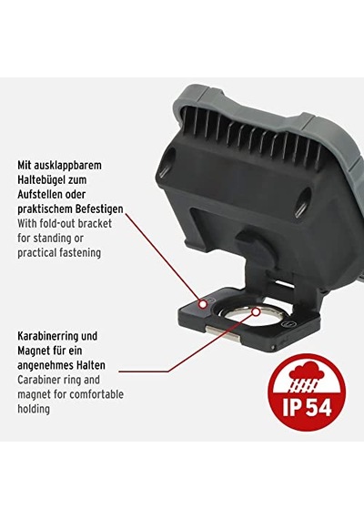 Şarj Edilebilir Led Çalışma Lambası Sh 1000 Ma 1000lm, Ip54, Mıknatıslı Ve Çıtçıtlı Şarj Edilebilir Led Genel