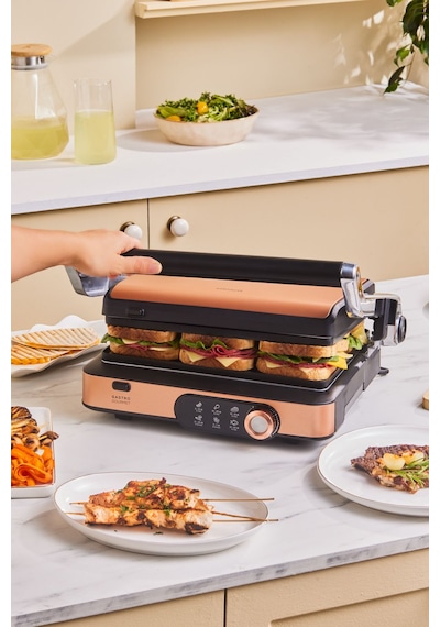 Karaca Gastro Gourmet 2000 W 6 Dilim Kapasiteli Izgara Ve Tost Makinesi