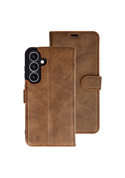 Newface - 115 - Samsung Galaxy Uyumlu S26 Plus Trend S Plus Kapaklı Kılıf - Csmo-tex - - Taba