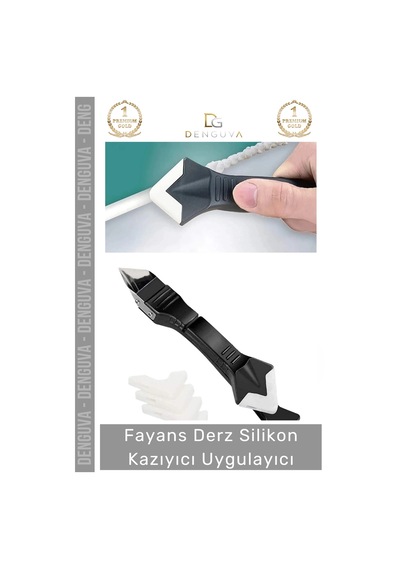 Ürün Fayans Banyo Mutfak Silikon Derz Kazıyıcı Sıyırıcı Uygulayıcı 3 İn 1 Aparat