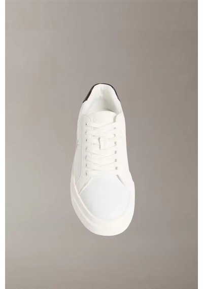 Calvin Klein Chunky Cupsole Bağcıklı Deri Kadın Siyah Sneaker Yw0yw01947-06x Siyah