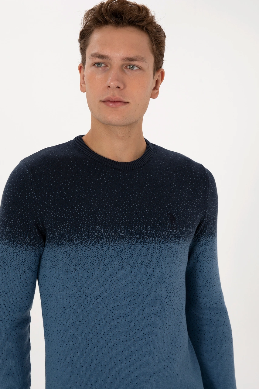 U.S. Polo Assn. Erkek Regular Fit Bisiklet Yaka Lacivert Kazak 50307871-VR033 U.S. Polo Assn. Erkek Regular Fit Bisiklet Yaka Lacivert Kazak 50307871-VR033