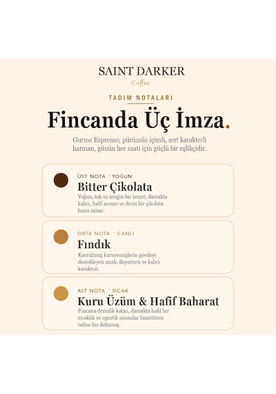 Saint Darker Gurme Blend Espresso Çekirdek Kahve 1 KG