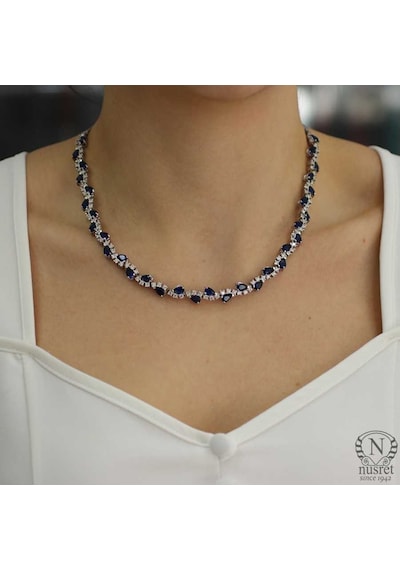 Su Yolu Modeli 925 Ayar Gümüş Kolye