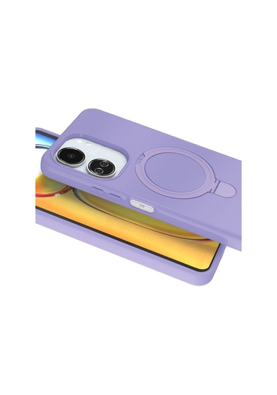 Xiaomi Redmi 13c Regal Magsafe Standlı Kapak - Lila 0.2M-Çok Renkli