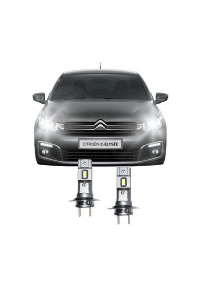 Megamarket06 Cıtroen C-elysee Led Xenon Kısa Far Ampulü H7 Mini Led 2'li Set