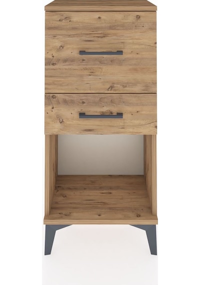 Arges Komodin 2 Çekmeceli 44x30x96 Çam-çam Çam