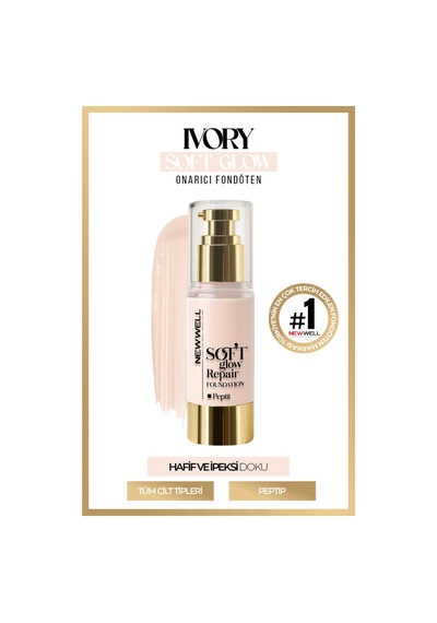 Newwell Ivory Soft Glow Repair Foundation Yumuşak Işıltılı Onarıcı Fondöten 30 Ml 001 C
