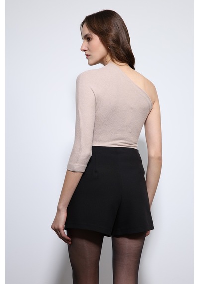 Antioch Asimetrik Yaka Top Bej