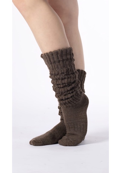 Socks Slouch 3 Çift Kadın Tozluk Dizüstü Dizaltı Kışlık Yünlü Kalın Yumuşak Çizme Bot Çorap Çok Renkli