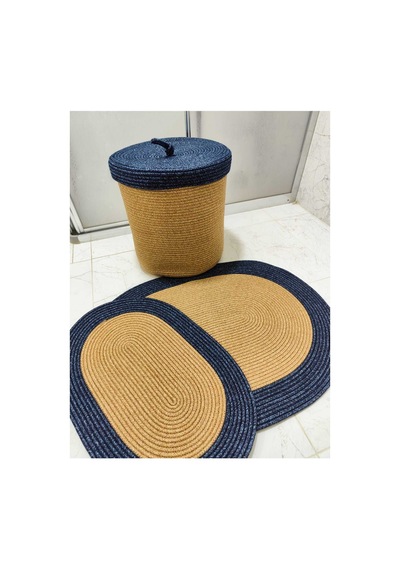 Jüt Hasır 3 Lü Banyo Paspas Takımı Bohem Tarzı Banyo Takımı Paspas:50x80/ 40x60 /sepet/25x25 Hasır Kırçılmavi Hasır Kırçılmavi Jüt Hasır 3 Lü Banyo Paspas Takımı Bohem Tarzı Banyo Takımı Paspas:50x80/ 40x60 /sepet/25x25 Hasır Kırçılmavi Hasır Kırçılmavi
