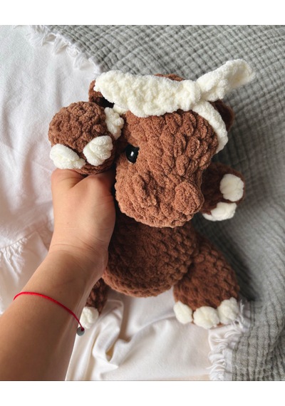 Pebble The Hippo Peluş Oyuncak Kahverengi
