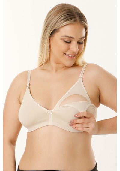 Par Lingerie Pl 3'lü Çıkarılabilir Pedli Emzirme Sütyeni Ten