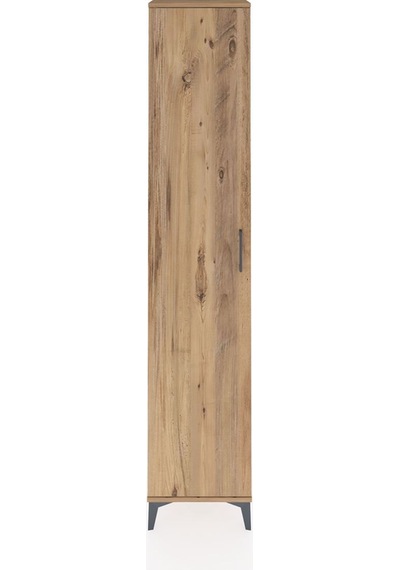 Arges Dolap 2 Raflı Tek Kapaklı Tek Askılı 44x30x221 Çam-çam Çam