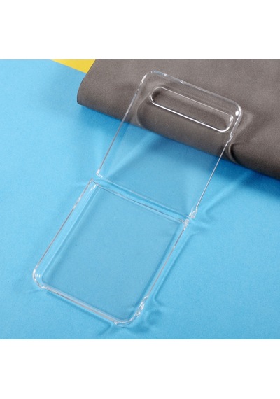 Samsung Galaxy Uyumlu Z Flip İçin Clear Pc Sert Kılıf Cep Telefonu Kılıfı