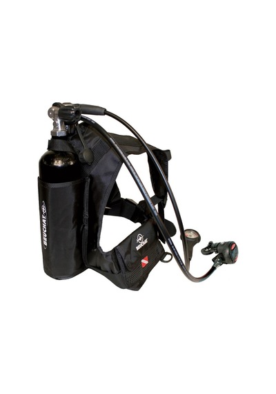 Beuchat Set Tekne Scuba 2 L Tüplü, Regülatör, Gösterge, Kuşam, Maske, Şnorkel, Çanta