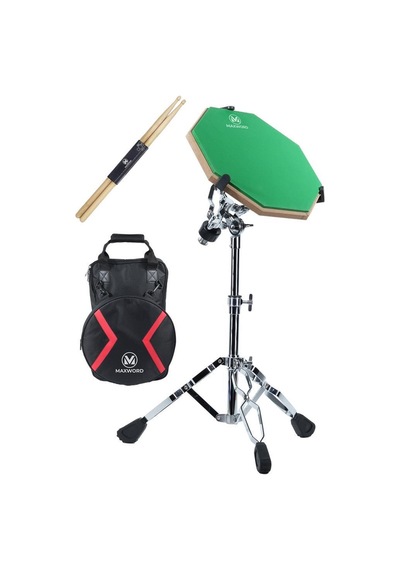 Maxword Dd-239gr Pro Bateri Davul Çalışma Pedi Seti Drum Practice Pad Full Set