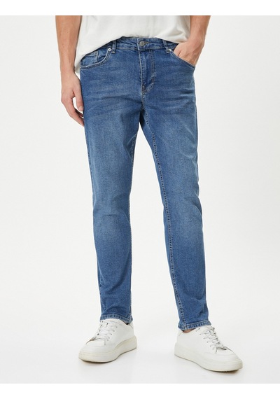 Koton Slim Fit Kot Pantolon - Brad Jean Orta İndigo 4sam40009nd 4SAM40009ND740 İndigo Koton Slim Fit Kot Pantolon - Brad Jean Orta İndigo 4sam40009nd 4SAM40009ND740 İndigo