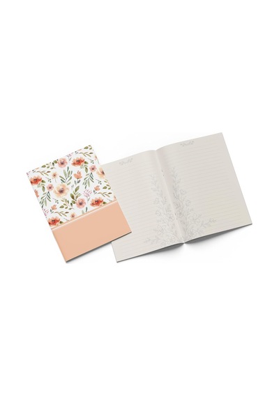 3'lü Defter Seti, 13x21cm, A5, Çizgili Çok Renkli