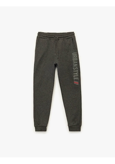 Koton Şardonlu Baskılı Jogger Antrasit Erkek Çocuk Eşofman Altı 6wkb40096tk Antrasit Koton Şardonlu Baskılı Jogger Antrasit Erkek Çocuk Eşofman Altı 6wkb40096tk Antrasit