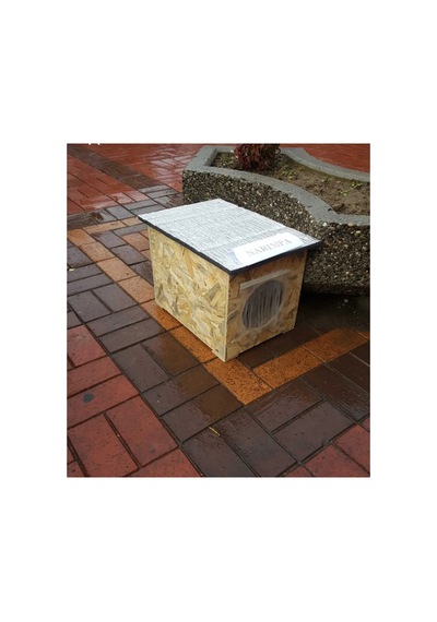 Kedi Kulübesi Kedi Yuvası Kedi Evi -1 Kg Mama Hediyeli-30x33x36cm Iç Ve Dış Mekan Su Ve Isı Yalıtım