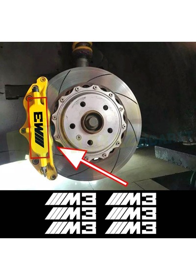 Bmw M3 M5 M6 E46 E60 Jant Kaliper Oto Sticker Etiket Tüm Modeller 8 Cm