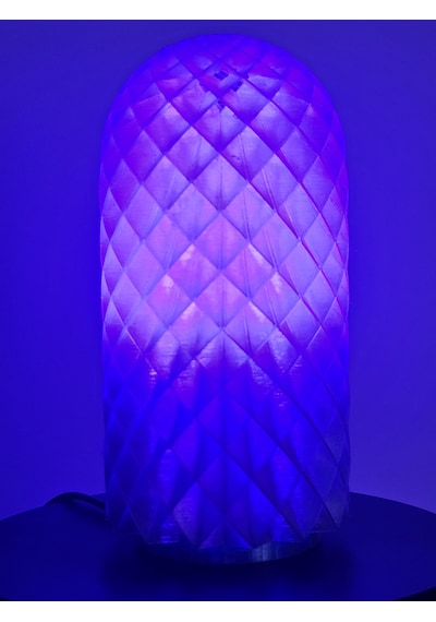 Modern Dekoratif Masa Lambası Ve Gece Lambası - 16 Renk Rgb Kumandalı - 3d Tasarım Frozen & Antik Serisi Kahverengi
