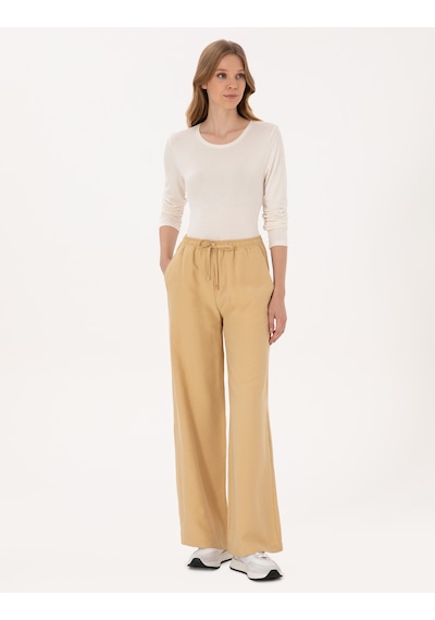 Pierre Cardin Kadın Kum Pantolon Kanvas-chino 50318198-vr085 Kum