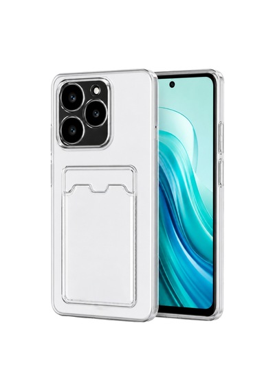 Realme C61 Kılıf Kart Şeffaf Silikon - Şeffaf 0.2M-Çok Renkli